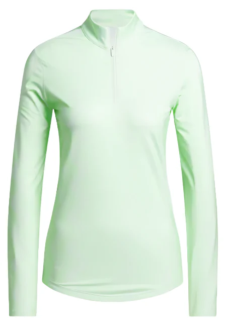 Adidas Ultimate365 Printed ¼ Zip Women's Pullover | Light Green - Image 3